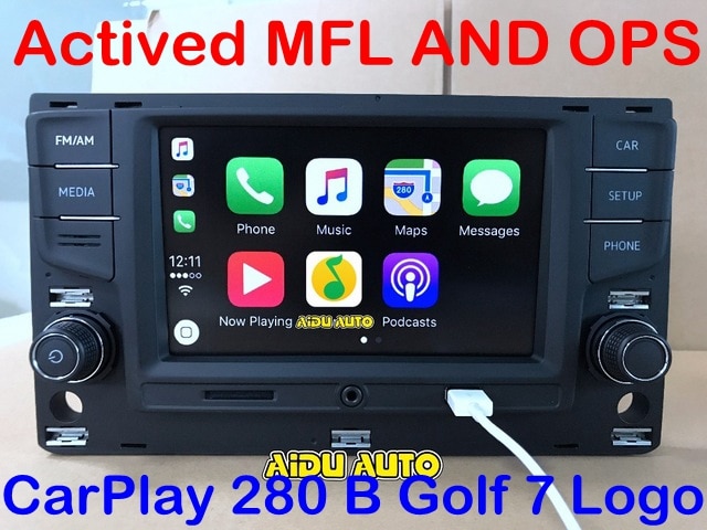 AIDUAUTO For VW Golf 7 MK7 VII Passat B8 MQB Tiguan Carplay 6.5  MIB Radio  5GD035280B 5GD 035 280 B,RADIO Accessories